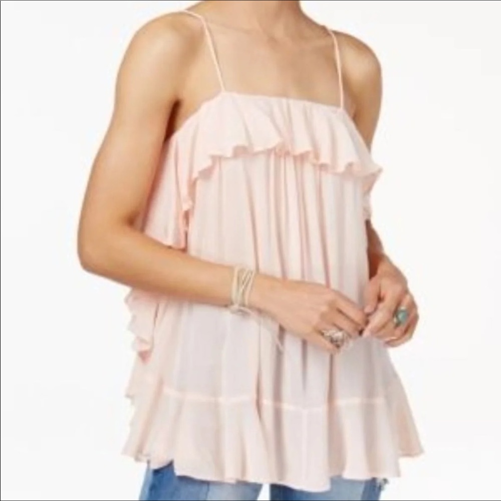 Free People Cascade Ruffle Top - Picture 2 of 10